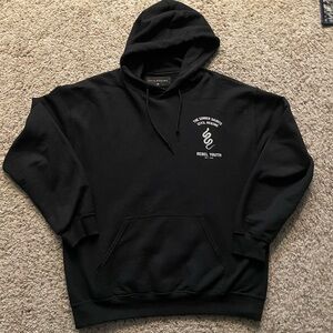Civil Regime Rebel Youth Black Graphic Pullover Hoodie